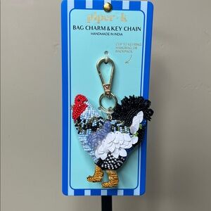 Piper K | Beaded Chicken Bag Charm 🐓